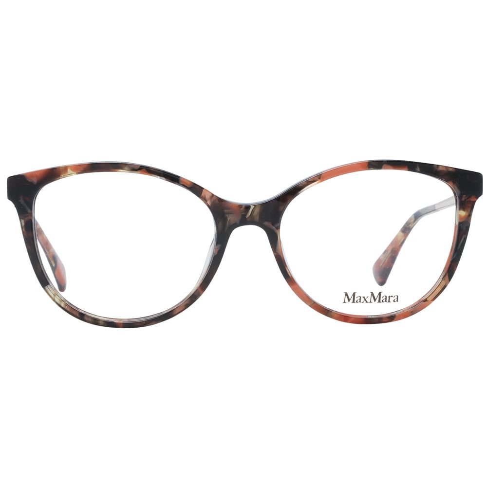 Max Mara Brown Women Glasses Frame - Elegant Butterfly Design
