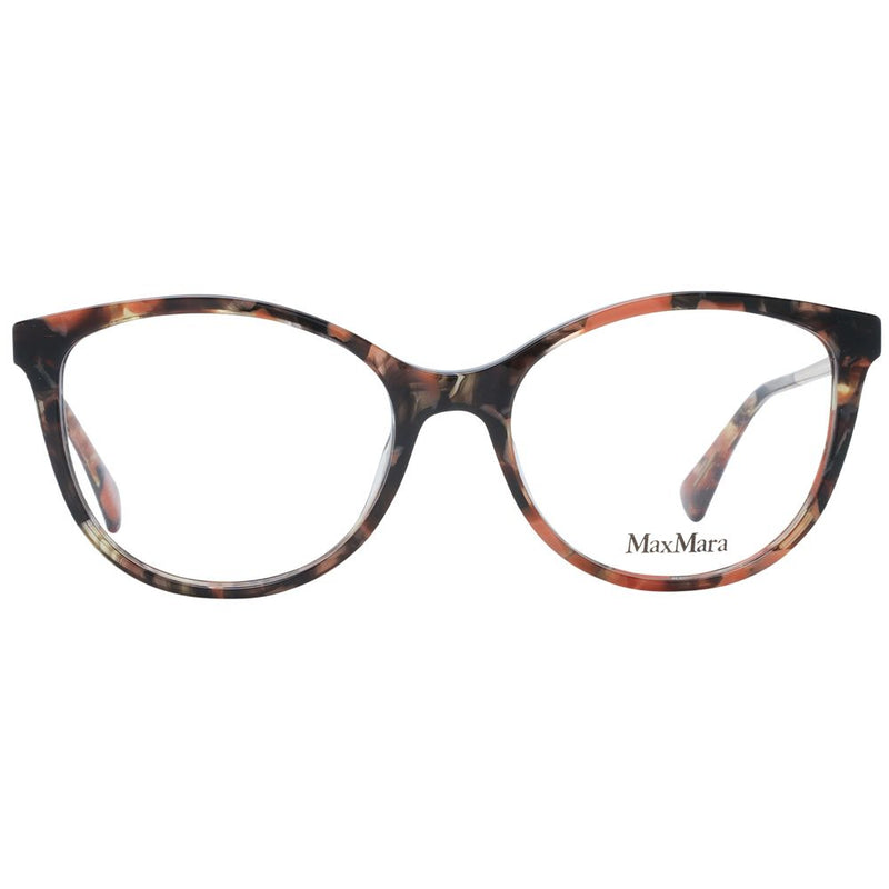 Max Mara Brown Women Glasses Frame - Elegant Butterfly Design
