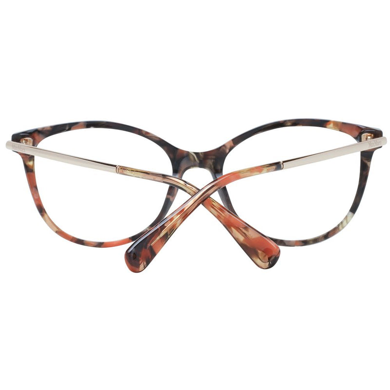 Max Mara Brown Women Glasses Frame - Elegant Butterfly Design