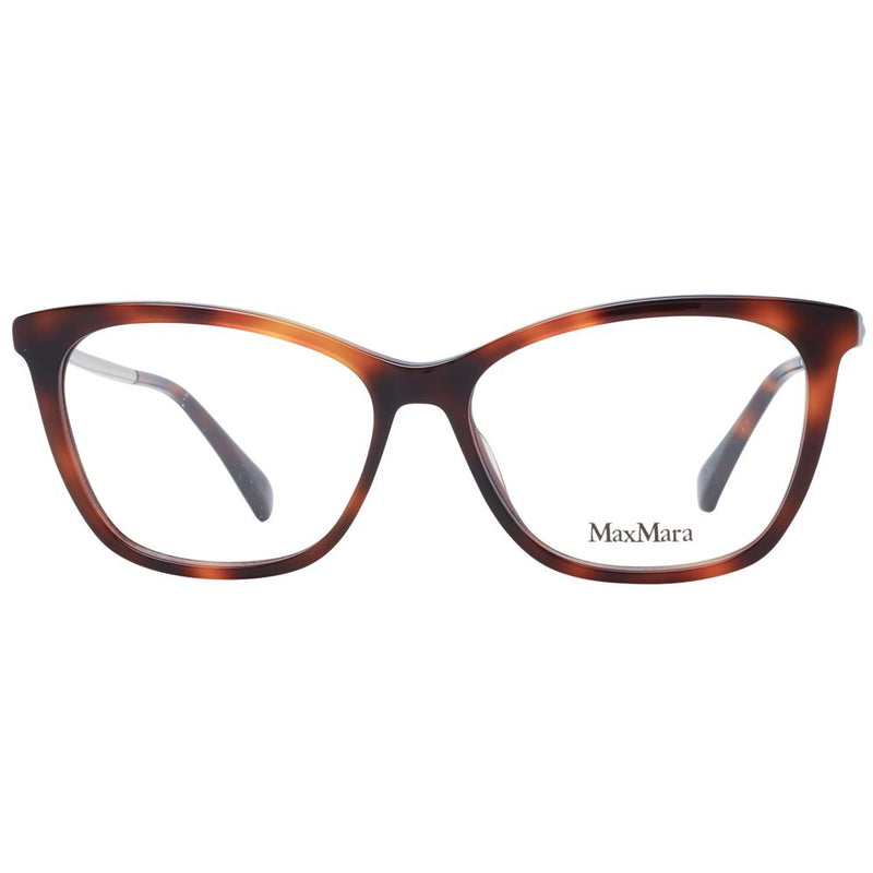 Max Mara Brown Women Glasses Frame - Elegant Butterfly Design
