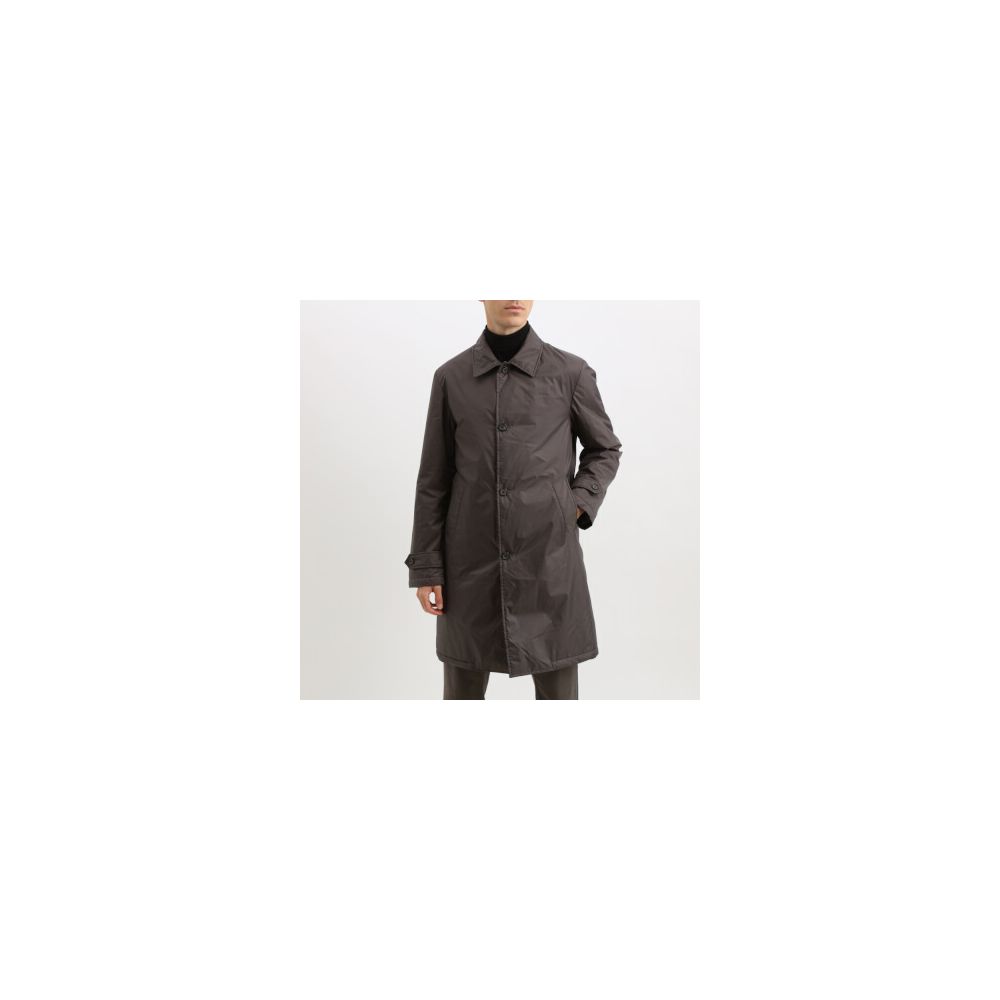 Ajouter un trench-coat brun en polyester pour homme