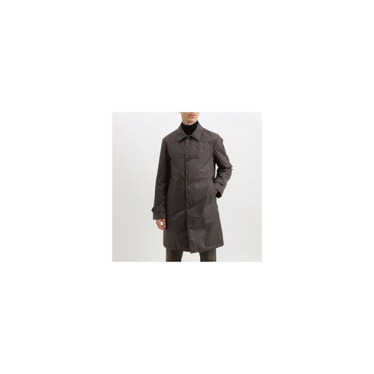 Ajouter un trench-coat brun en polyester pour homme