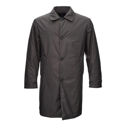Ajouter un trench-coat brun en polyester pour homme