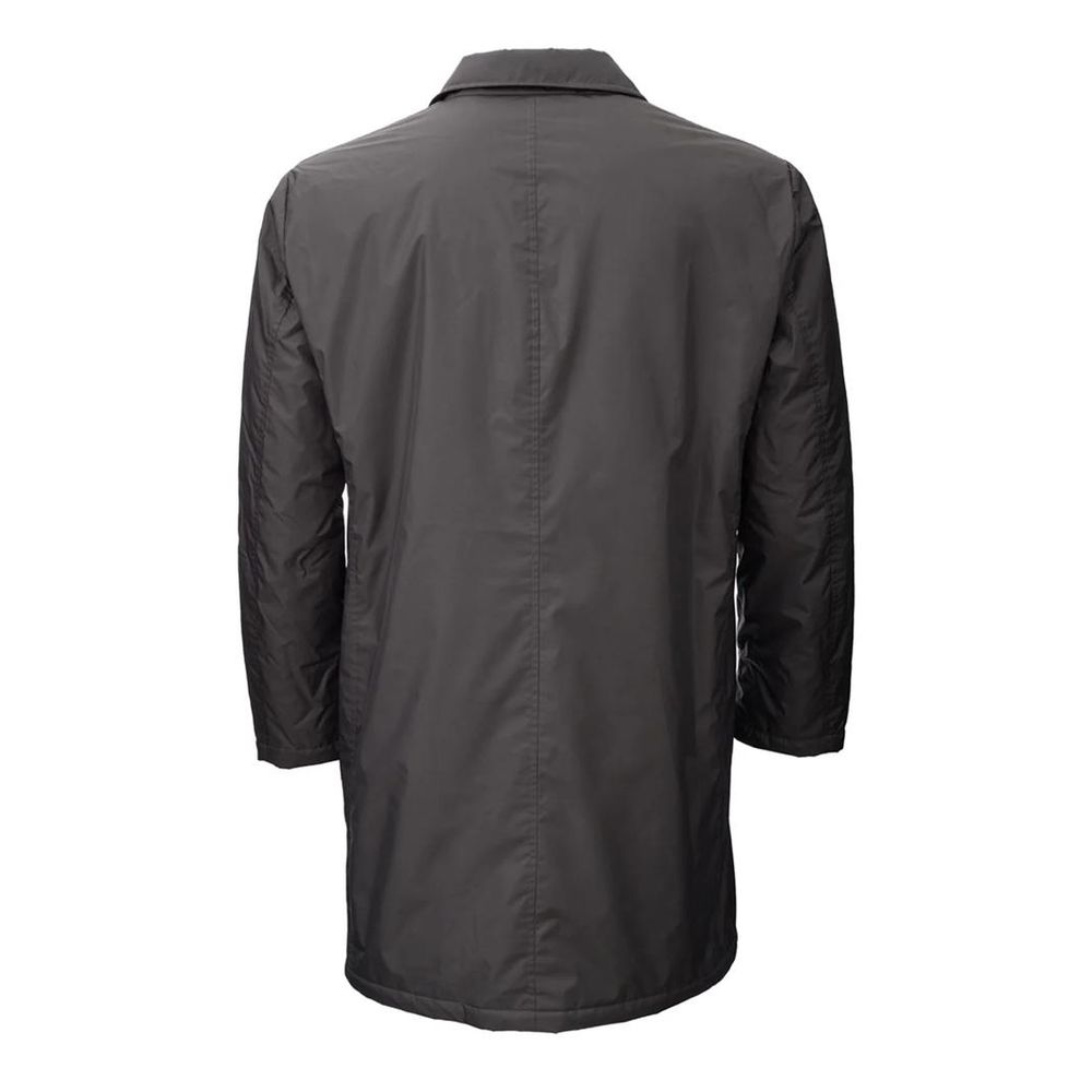 Ajouter un trench-coat brun en polyester pour homme