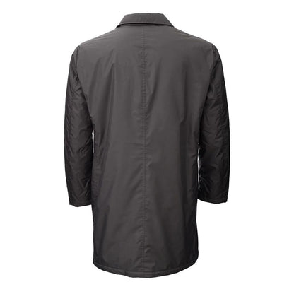 Ajouter un trench-coat brun en polyester pour homme