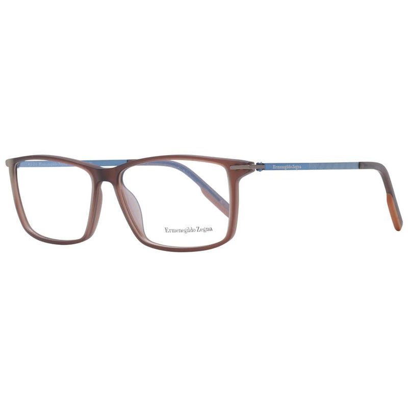 Monture de lunettes pour homme marron Ermenegildo Zegna