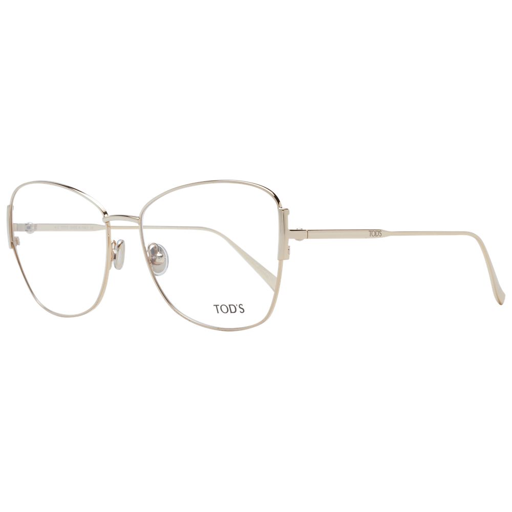 Tod's Gold Women Glasses Frame - Élégant Style Papillon