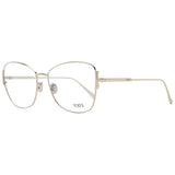 Tod's Gold Women Glasses Frame - Élégant Style Papillon
