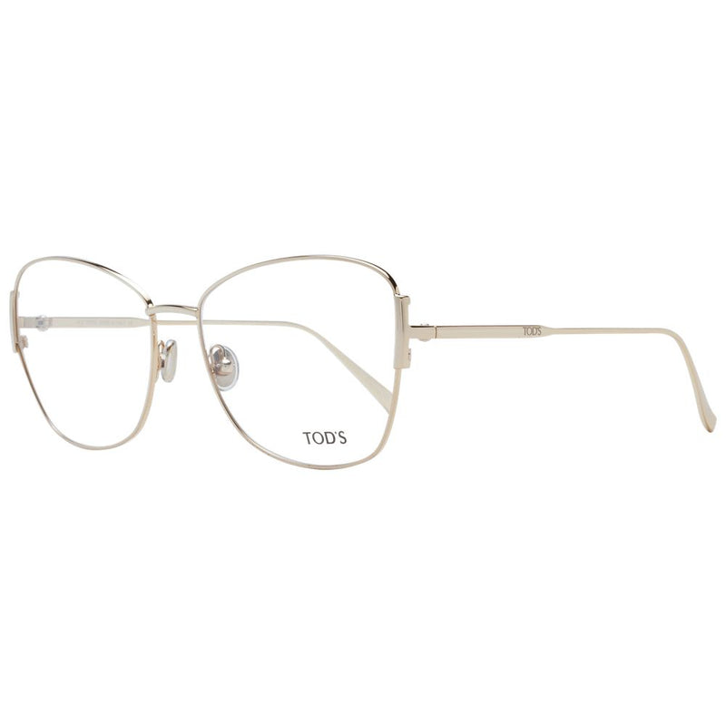 Tod's Gold Women Glasses Frame - Elegant Butterfly Style