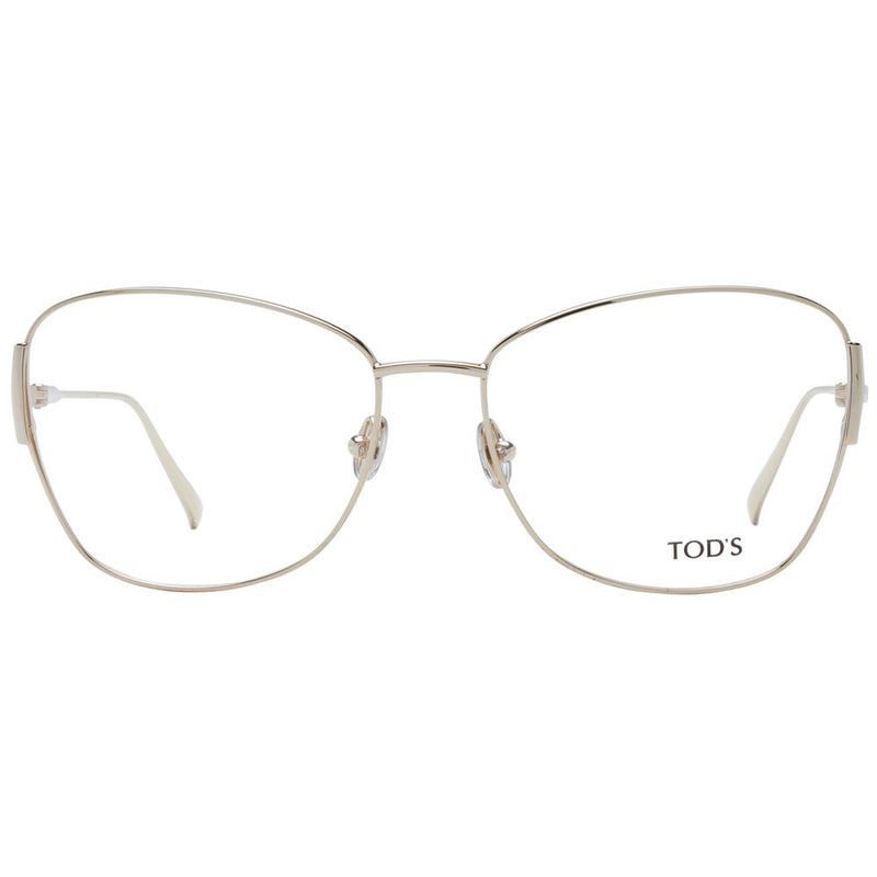 Tod's Gold Women Glasses Frame - Elegant Butterfly Style
