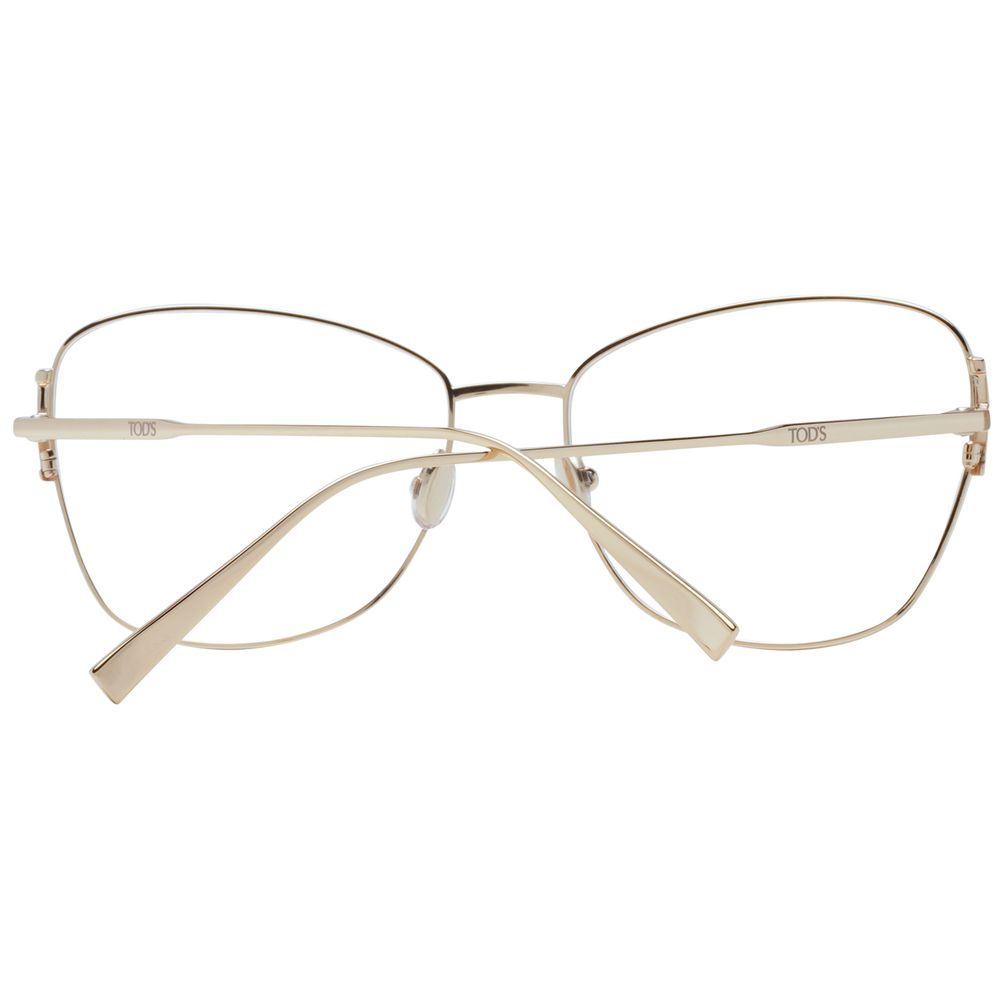 Tod's Gold Women Glasses Frame - Élégant Style Papillon