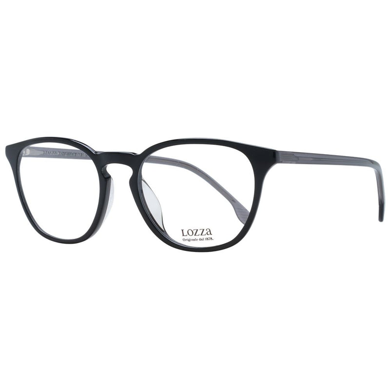 Lozza Black Unisex Glasses Frame - Stylish Round Design