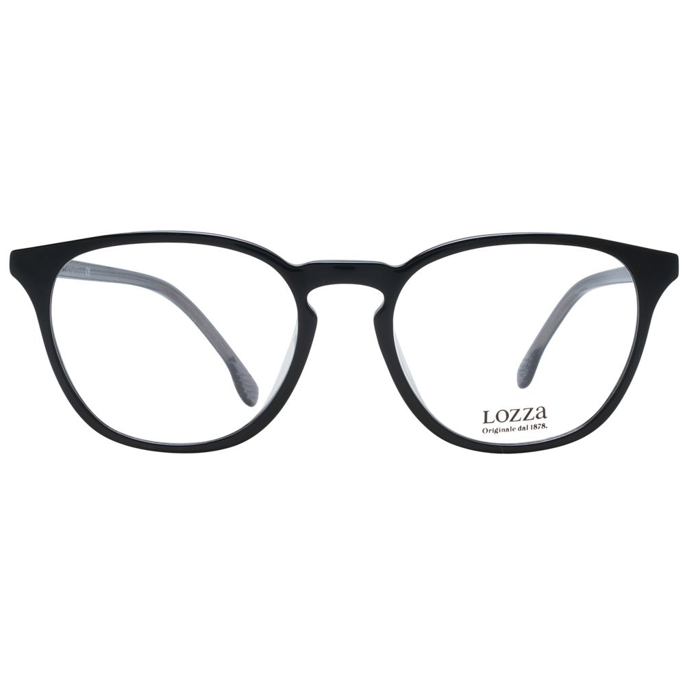 Lozza Black Unisex Glasses Frame - Stylish Round Design