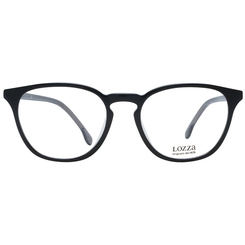 Lozza Black Unisex Glasses Frame - Stylish Round Design