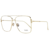 Tod's Gold Women Glasses Frame - Elegant Aviator Style