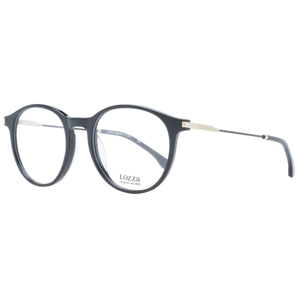 Lozza Black Unisex Glasses Frame - Stylish and Durable Eyewear