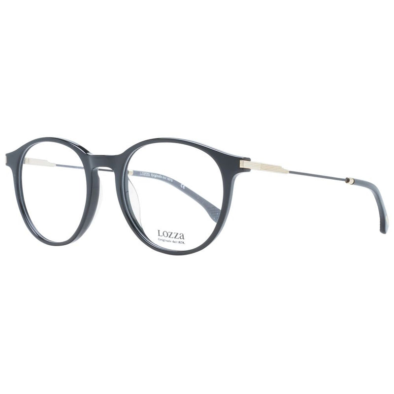 Lozza Black Unisex Glasses Frame - Stylish and Durable Eyewear