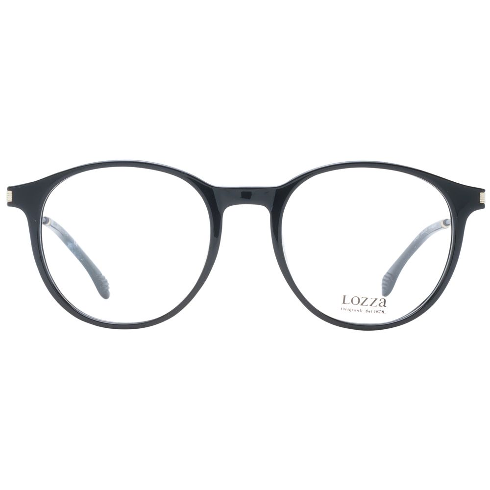 Lozza Black Unisex Glasses Frame - Stylish and Durable Eyewear