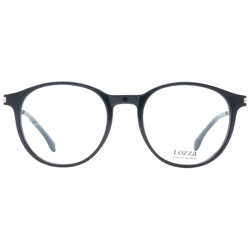 Lozza Black Unisex Glasses Frame - Stylish and Durable Eyewear
