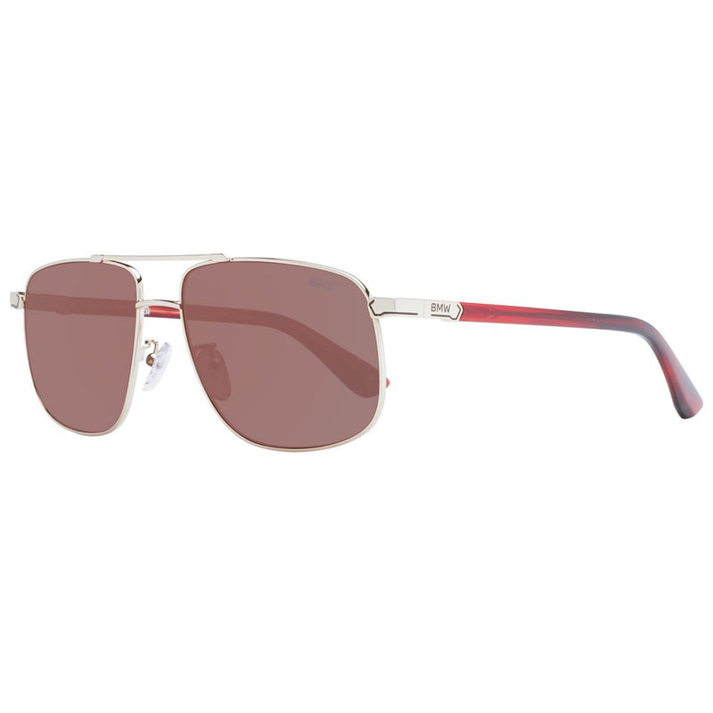 Lunettes de soleil pour homme BMW, doré rose