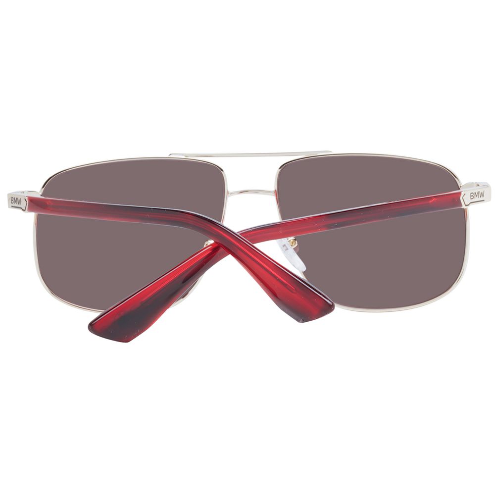 Lunettes de soleil pour homme BMW, doré rose