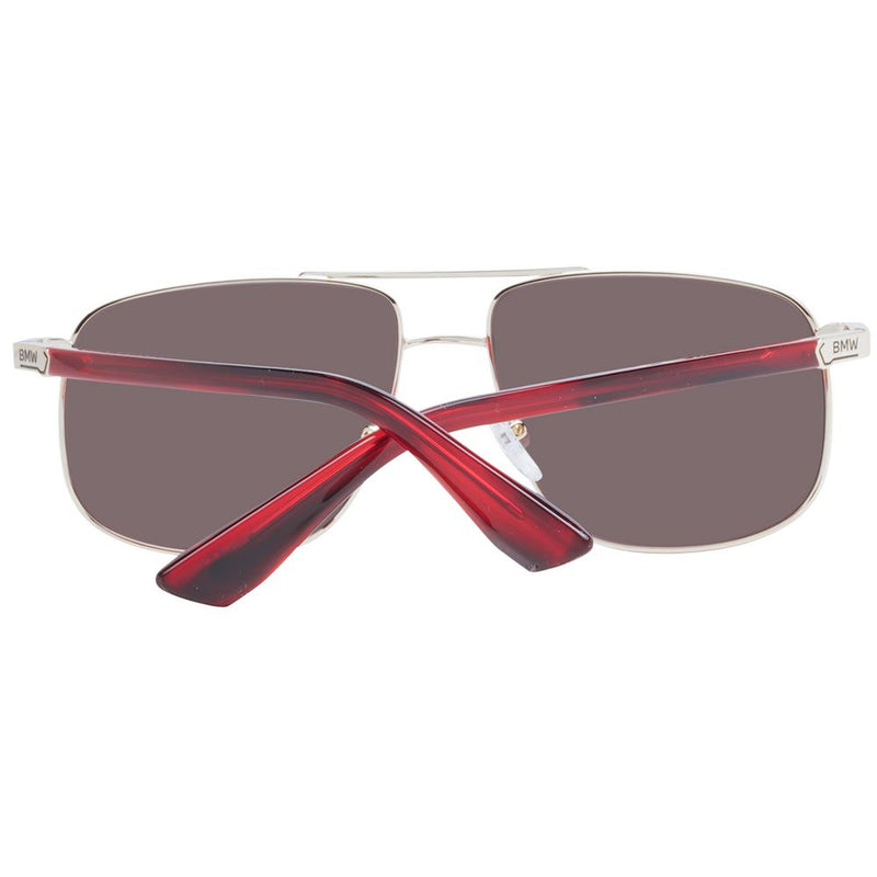 Lunettes de soleil pour homme BMW, doré rose