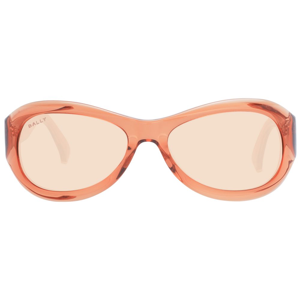 Bally Brown Unisex Sunglasses - Oval Design with UV Protection