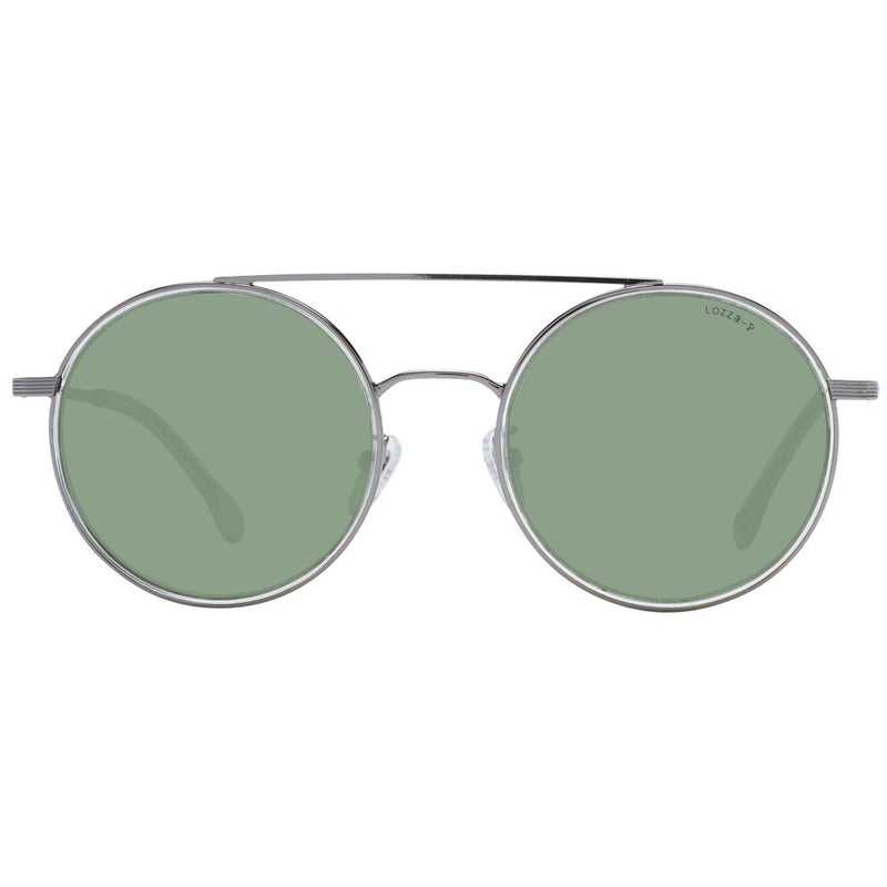 Lozza Gray Unisex Sunglasses - Aviator Style with Polarized Lenses