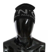 Bonnet en laine mélangée noire de marque Costume National