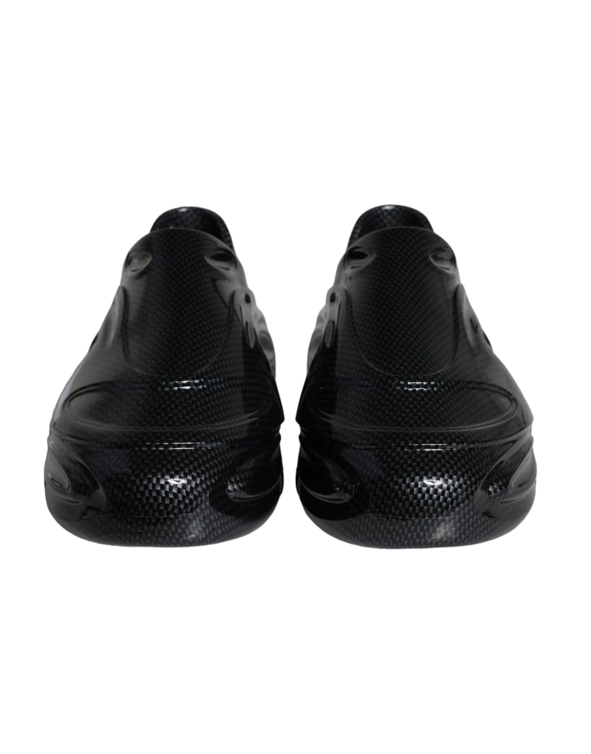 Dolce & Gabbana Black Foiled Rubber Toy Low Top Sneakers