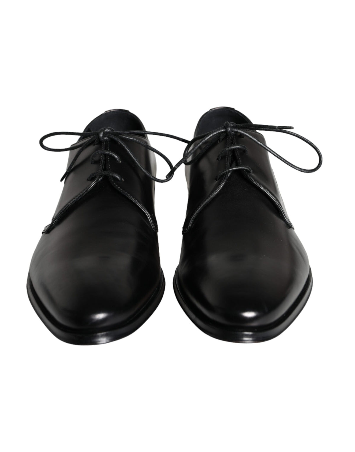 Dolce & Gabbana Derby Shoes en Cuir de Veau Noir pour Hommes