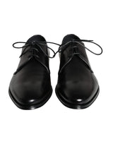Dolce & Gabbana Derby Shoes en Cuir de Veau Noir pour Hommes