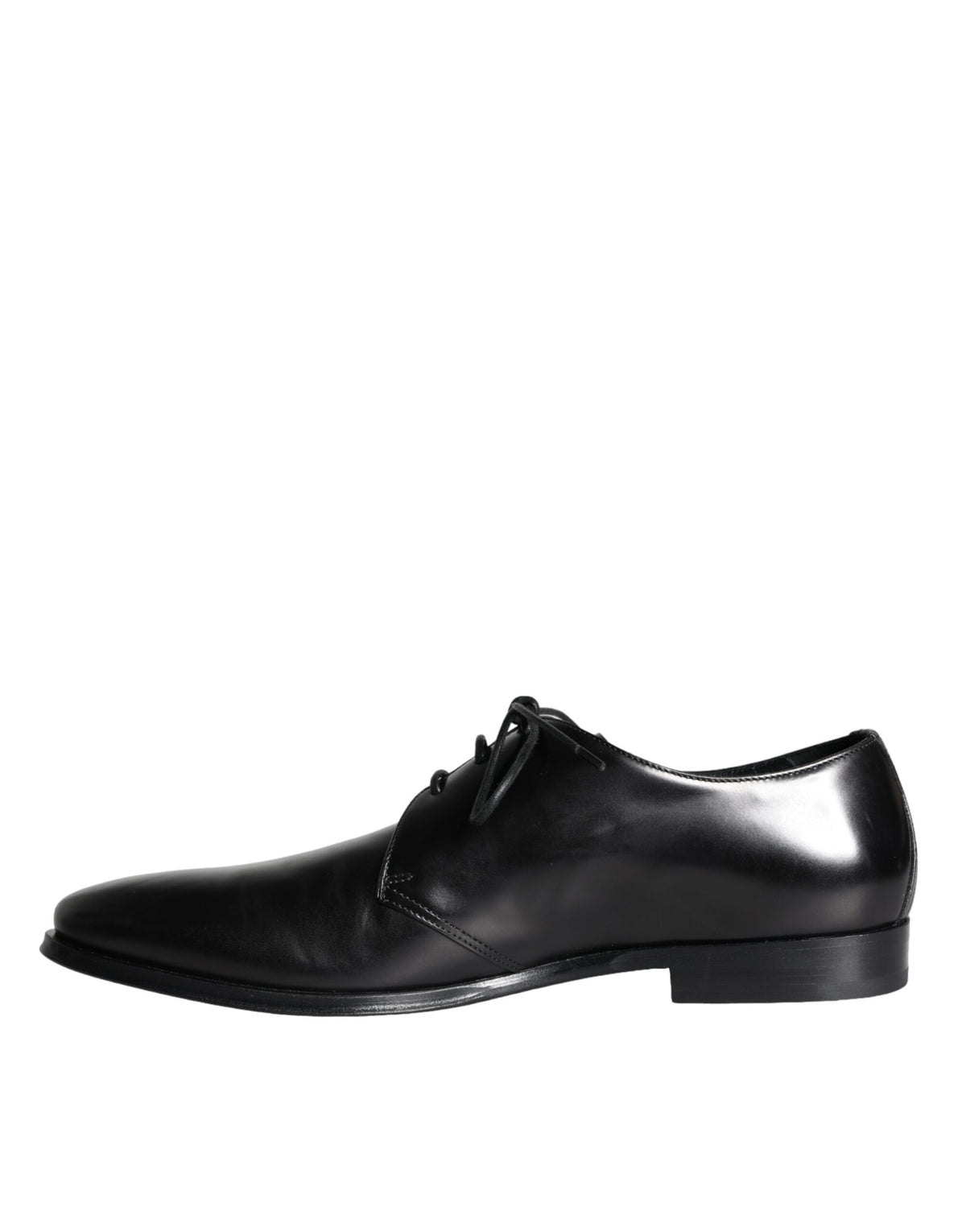 Dolce & Gabbana Derby Shoes en Cuir de Veau Noir pour Hommes