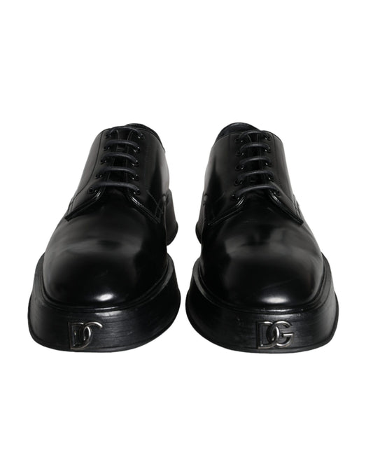 Dolce & Gabbana Derby en Cuir de Veau Noir - Chaussures Formelles