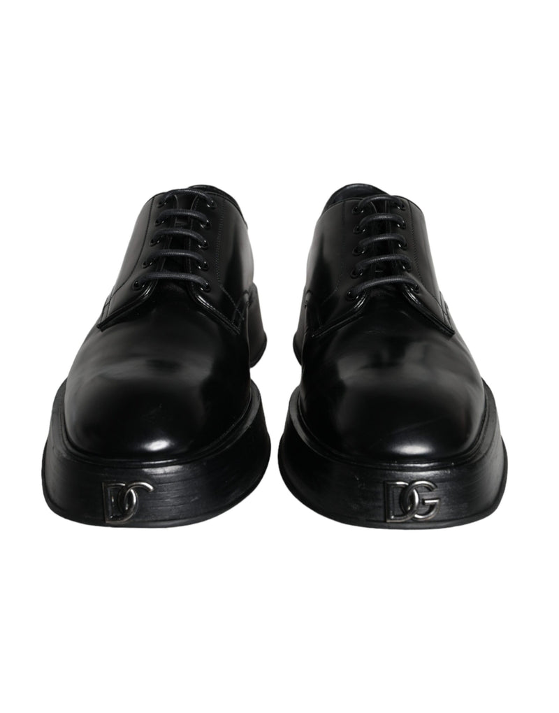 Dolce & Gabbana Derby en Cuir de Veau Noir - Chaussures Formelles