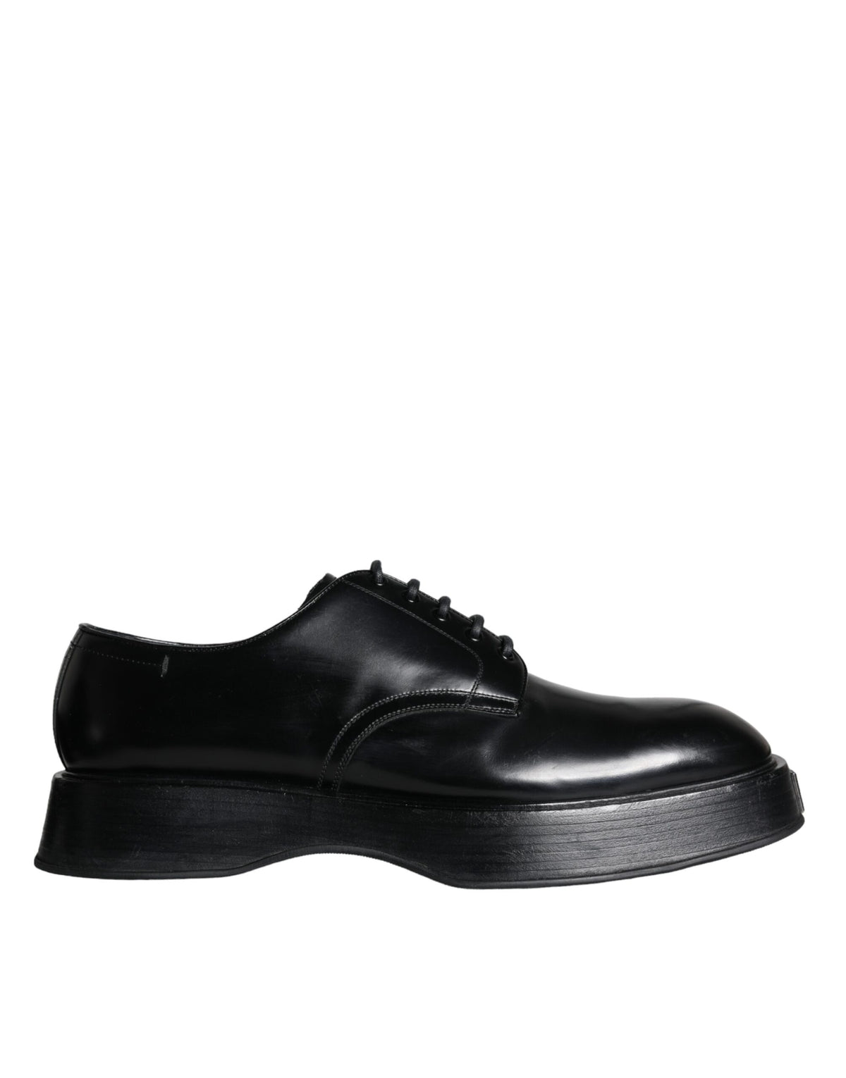 Dolce & Gabbana Derby en Cuir de Veau Noir - Chaussures Formelles