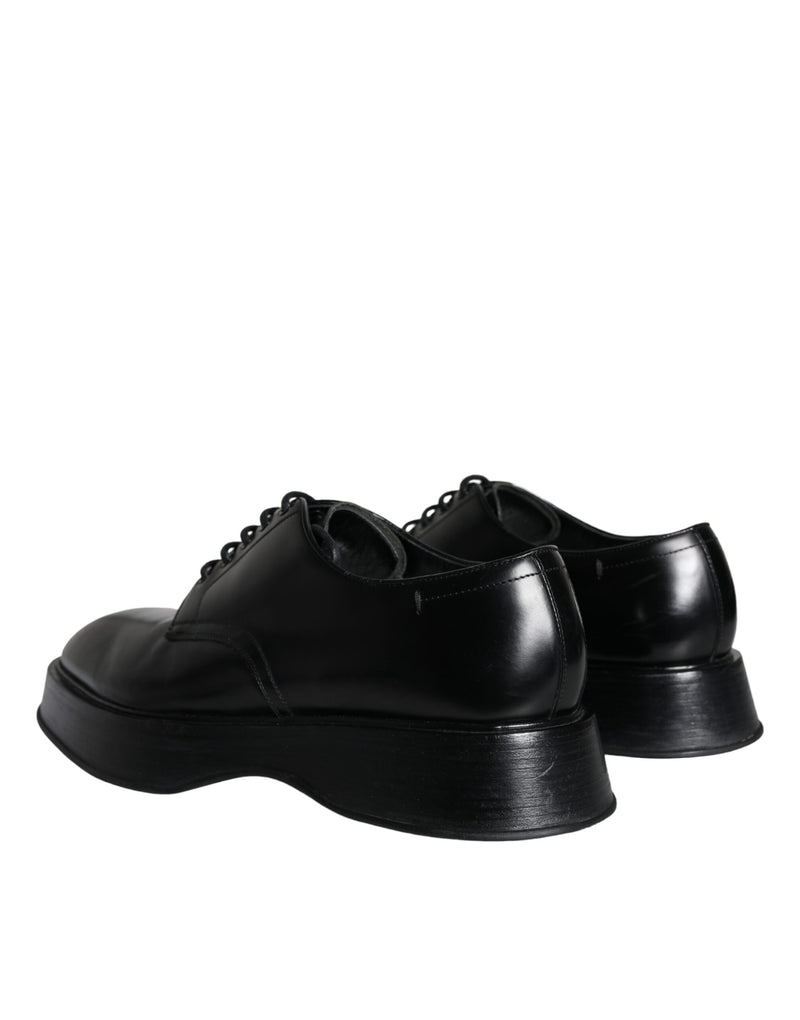 Dolce & Gabbana Derby en Cuir de Veau Noir - Chaussures Formelles