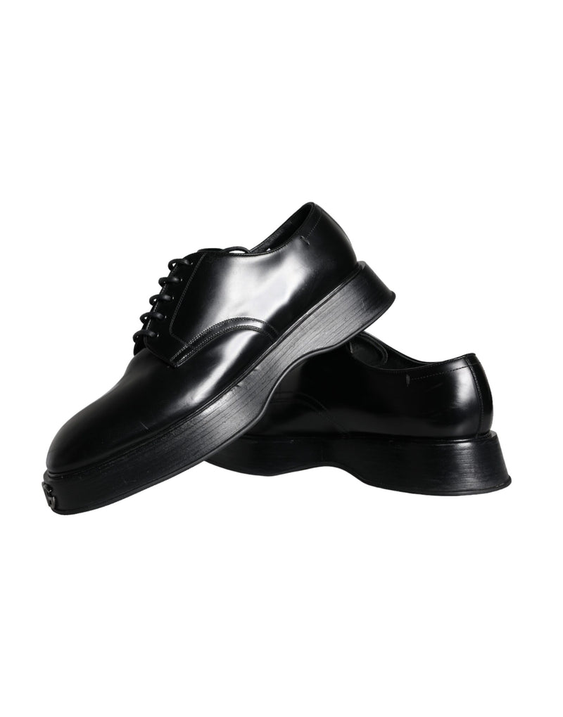 Dolce & Gabbana Derby en Cuir de Veau Noir - Chaussures Formelles