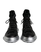 Dolce & Gabbana Black Nylon Galileo High Top Sneakers