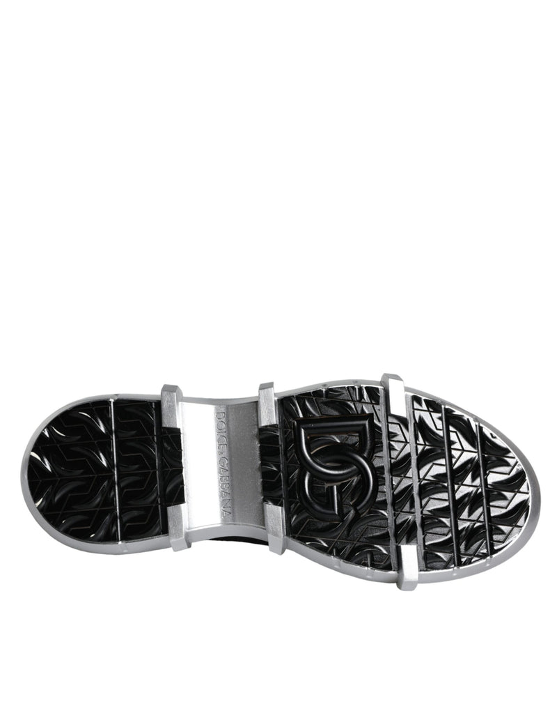 Dolce & Gabbana Black Nylon Galileo High Top Sneakers