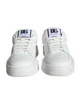 Dolce & Gabbana White Miami Leather Low Top Sneakers