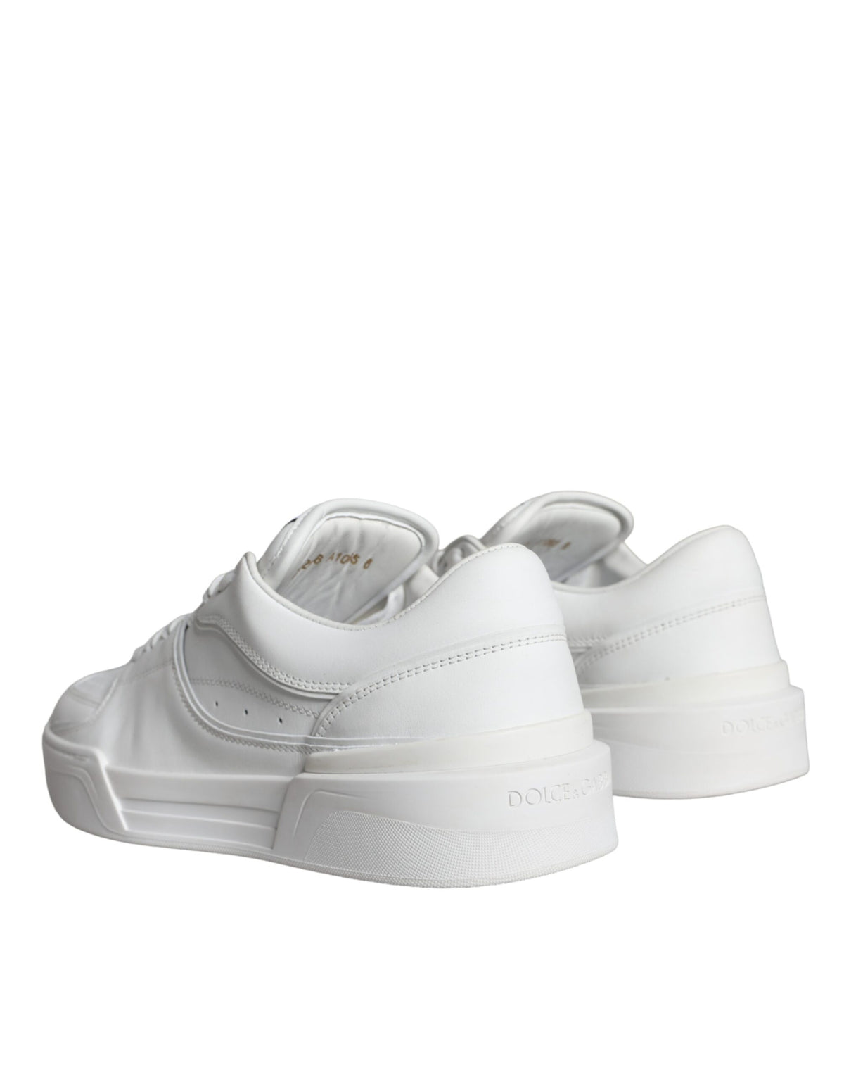 Dolce & Gabbana White Miami Leather Low Top Sneakers