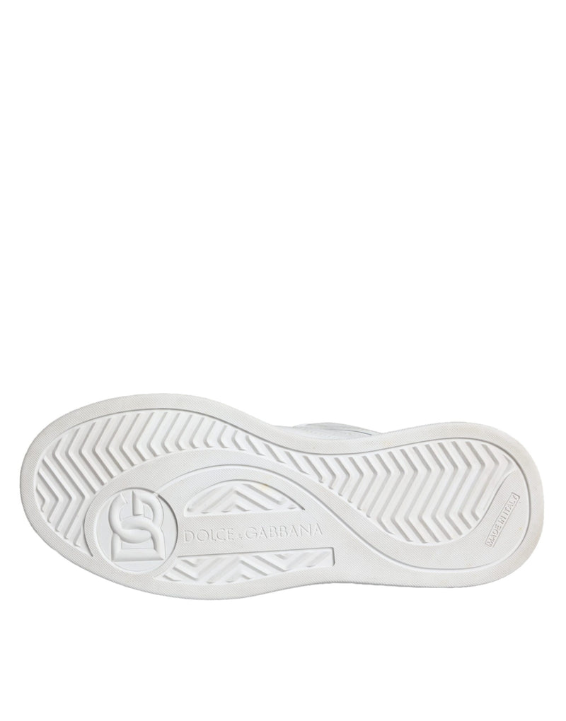 Dolce & Gabbana White Miami Leather Low Top Sneakers