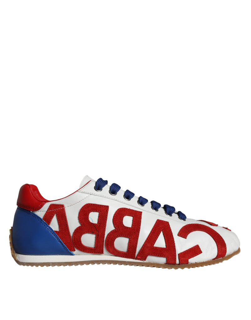 Dolce & Gabbana Multicolor Leather Logo Casual Sneakers