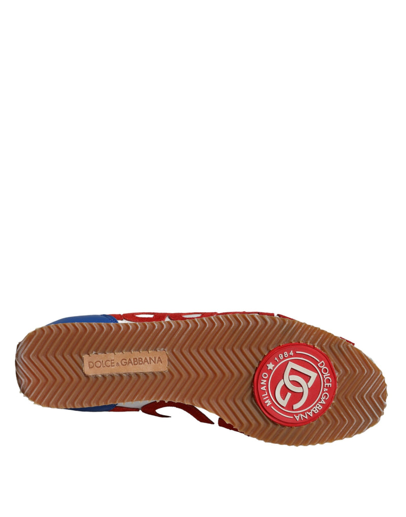 Dolce & Gabbana Multicolor Leather Logo Casual Sneakers