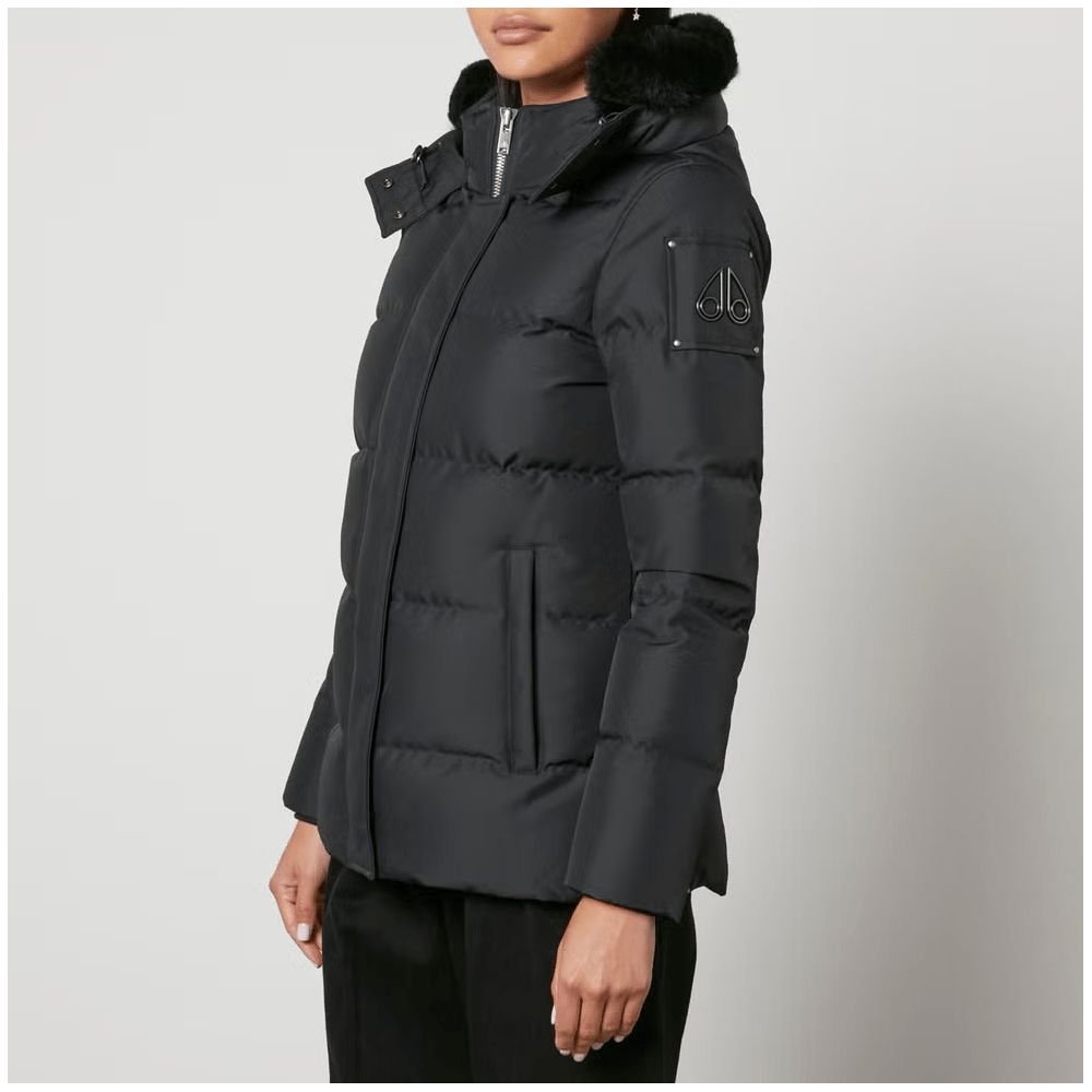 Moose Knuckles Black Polyester Jacket & Coat - Ultimate Warmth