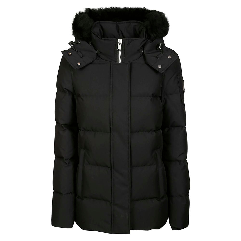 Moose Knuckles Black Polyester Jacket & Coat - Ultimate Warmth