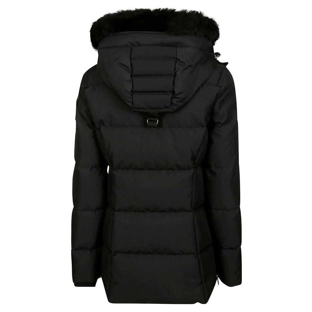 Moose Knuckles Black Polyester Jacket & Coat - Ultimate Warmth