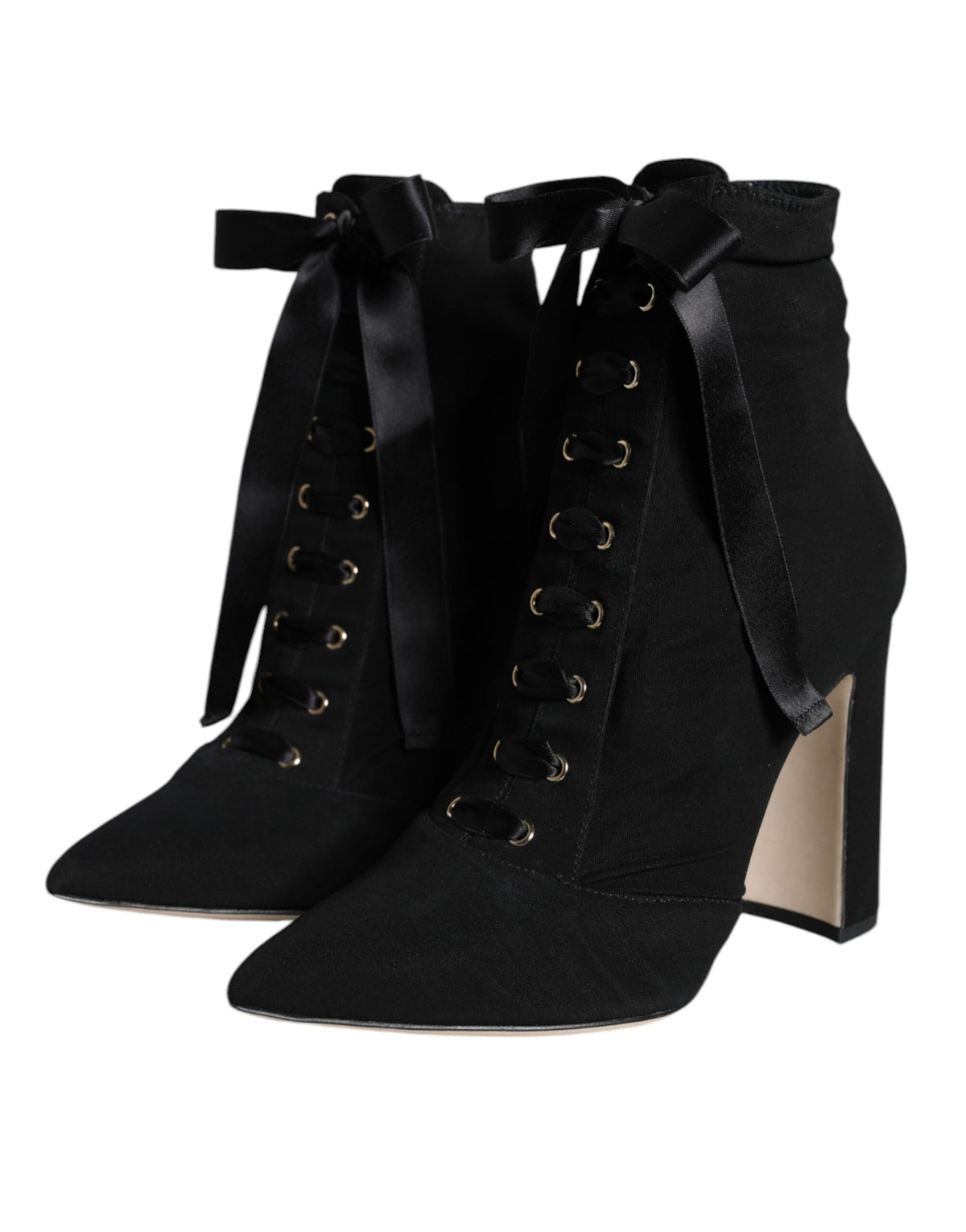 Dolce & Gabbana Black Suede Ankle Booties - Élégance et Confort