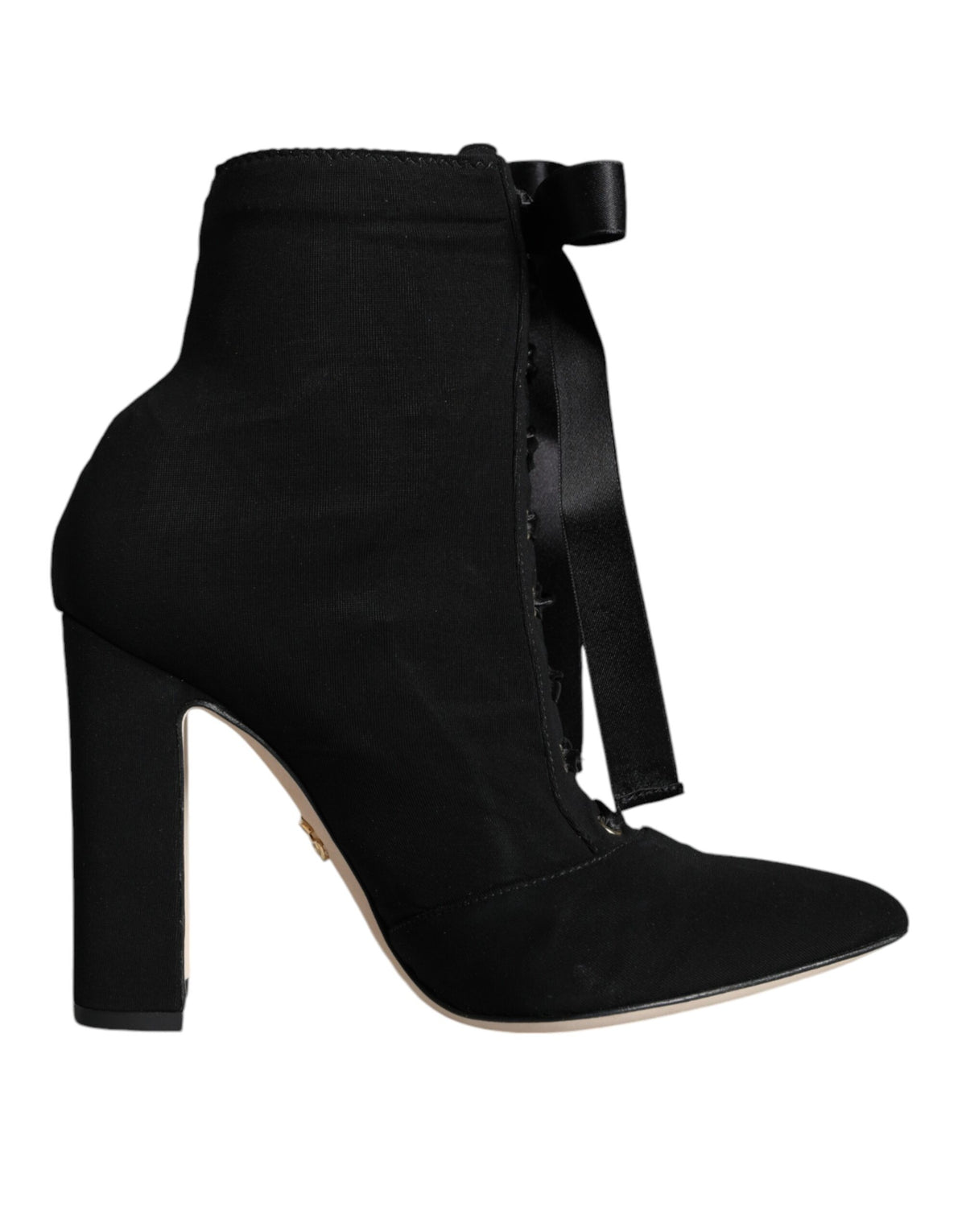 Dolce & Gabbana Black Suede Ankle Booties - Élégance et Confort